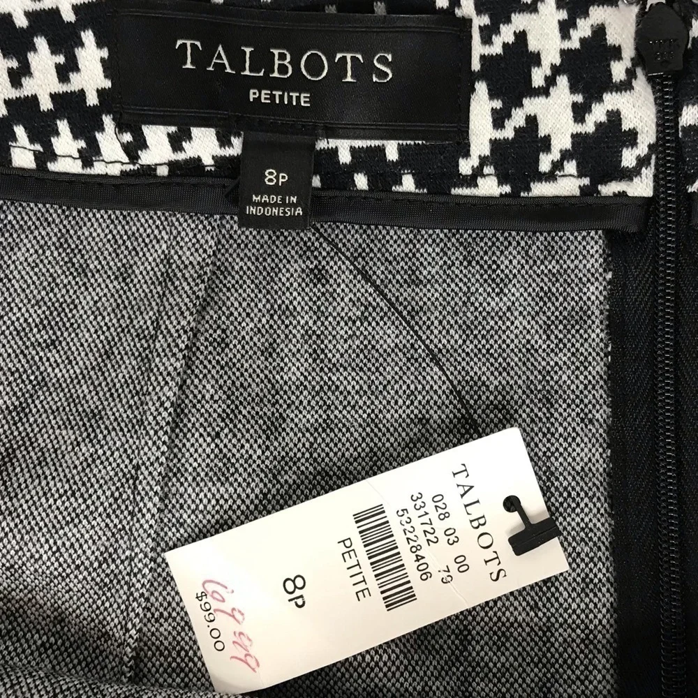 Talbots jacquard houndstooth